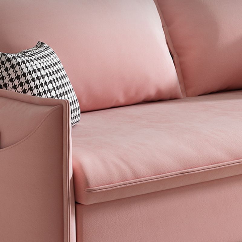 Sofás convertible de la cama del sofá cama de la cama de durmiente de Glam Futon en rosa