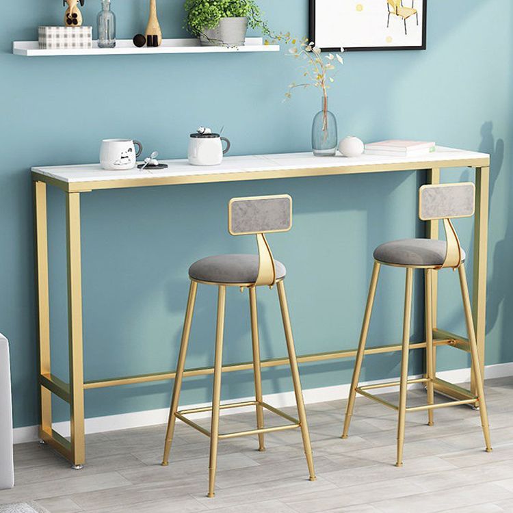 Sgabelli da bar contemporanei da pranzo bassista con base di metallo