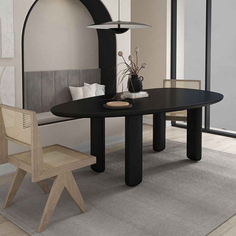 Oval Tripod Base Dining Table Solid Wood Modern Kitchen Dinner Dining Room Table Clearhalo 'Dining Tables & Seating' 'Dining Tables' 'dining_table' 'furn' 'furn_dining_table' 'Furniture' 'furniture_dining_table' 'Kitchen & Dining Furniture' 'kitchen' 'kitchen_dining_table' 1200x1200_f632b0e1-7aa8-4129-a63c-4f7b47b9be3a