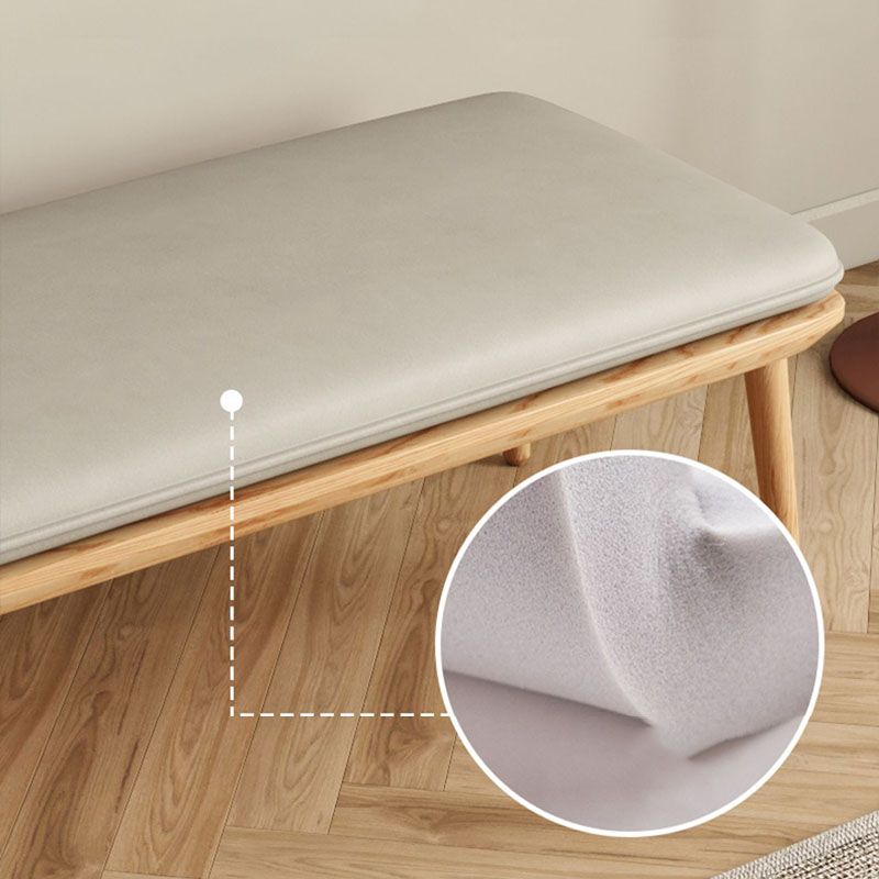 Modern Bench, Upholstery Included Dining Bench with Woog Legs Clearhalo 'Benches' 'Chairs & Seating' 'furn' 'furn_benches' 'Furniture' 'Living Room Furniture' 1200x1200_f6332410-6294-4a06-9dfd-ba78b11a3d33