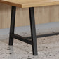 Industrial Solid Wood Rectangle Dining Khaki Standard Dining Table with Trestle Base Clearhalo ' dining_table' 'Dining Tables & Seating' 'Dining Tables' 'furn' 'furn_dining_table' 'Furniture' 'furniture_dining_table' 'Kitchen & Dining Furniture' 'kitchen&dining_furn' 'kitchen' 'kitchen_dining_table' 1200x1200_f634d534-6d1a-4e48-9ae1-02c18a16b703