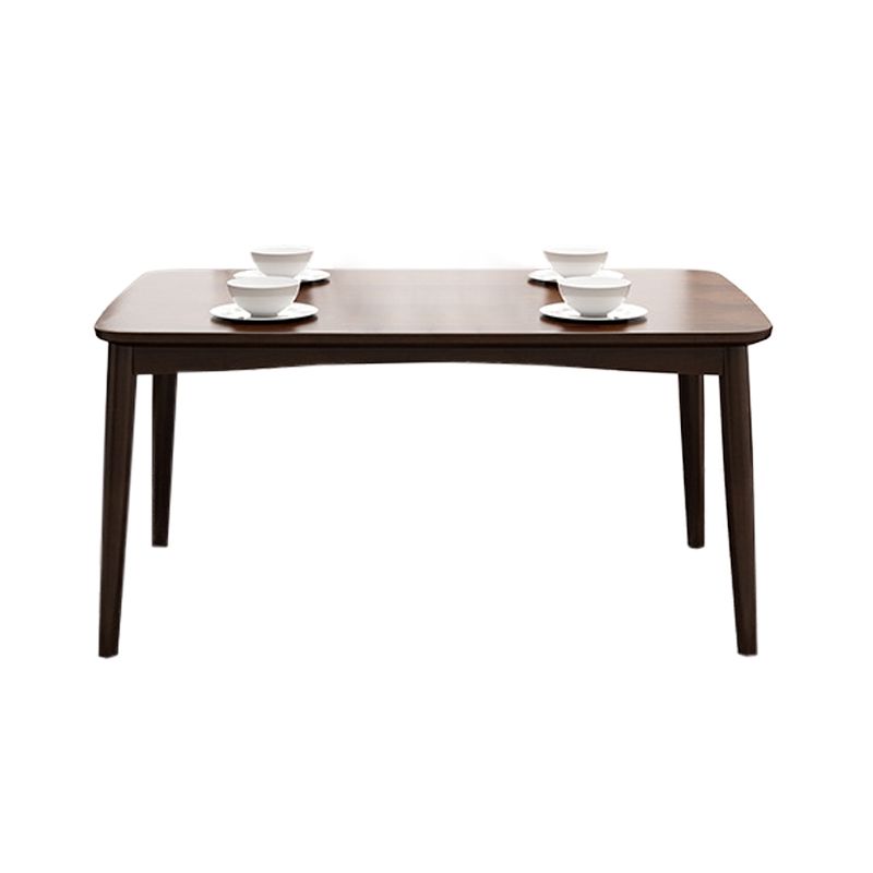 Rectangle Wood Dining Table Contemporary Dinner Table with 4 Legs Clearhalo 'Dining Tables & Seating' 'Dining Tables' 'dining_table' 'furn' 'furn_dining_table' 'Furniture' 'Kitchen & Dining Furniture' 1200x1200_f63a2501-7b0d-4df9-973d-15ee65d78cf7