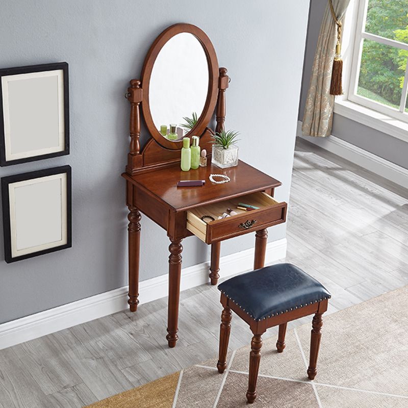 Traditional Vanity Dressing Table Set Solid Wood Make-up Vanity Clearhalo 'Bedroom Furniture' 'furn' 'furn_makeup_vanities' 'Furniture' 'Makeup Vanities' 'makeup_vanities' 1200x1200_f63bf00c-533e-4637-b3c4-c4c9e8fdba00