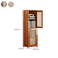 Contemporary Closed Back Bookcase Bamboo Vertical Bookshelf with Doors Clearhalo 'Bookcases' 'furn' 'furn_bookcases' 'Furniture' 'Office Furniture' 1200x1200_f63bfa91-8153-4dff-9eb0-99df2c578b98