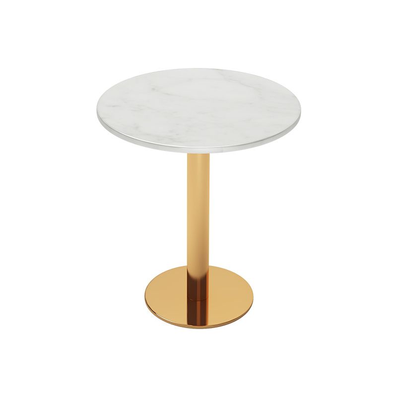 ホワイト1/5ピースダイニングセットモダンなスタイルフェイクマーブルダイニングテーブルセットセット