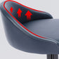 Faux Leather Barstools Adjustable Height Swivel Barstools with Footrest