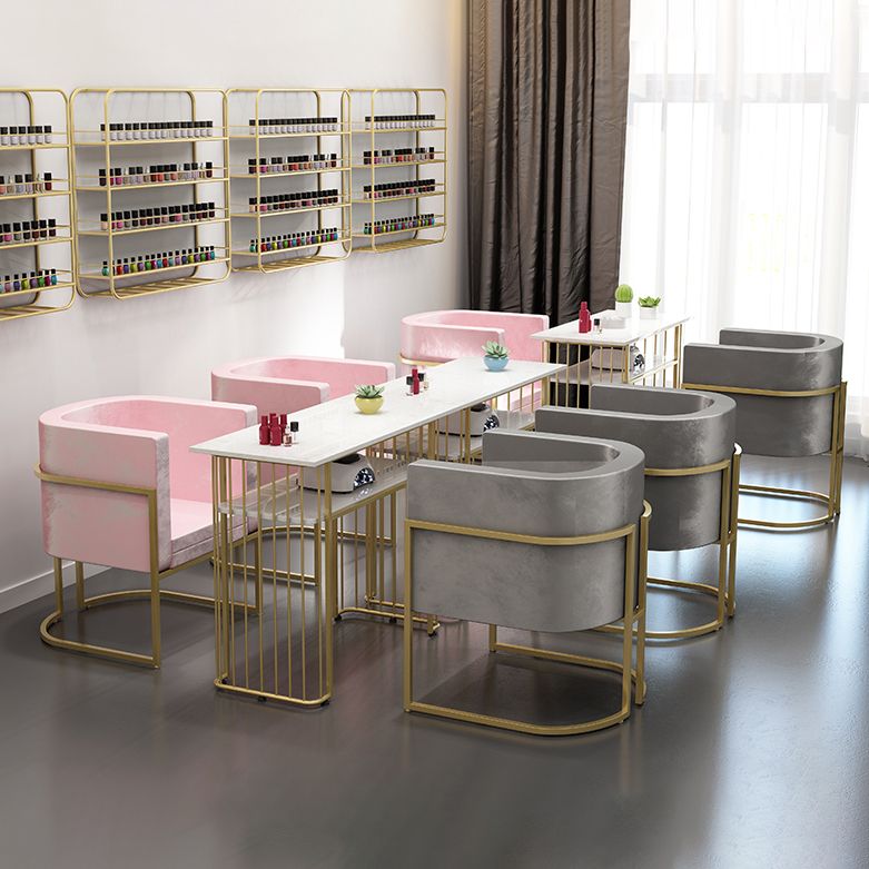 Scandinavian Armless Solid Back Chair for Home Fabric Dining Side Chair Clearhalo 'Dining Chairs' 'Dining Tables & Seating' 'dining_chair' 'furn' 'furn_dining_chair' 'Furniture' 'Kitchen & Dining Furniture' 1200x1200_f63e44a2-83c8-4d26-a84e-fb7d10be3f53