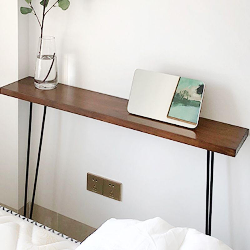 Tabella della console contemporanea pino tavolo da console rettangolo in legno massiccio