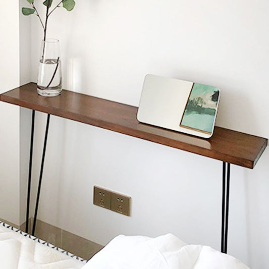 Tabella della console contemporanea pino tavolo da console rettangolo in legno massiccio