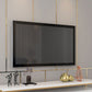 Glam TV Media Stand Console multimédia de rangement ouverte avec 3 tiroirs