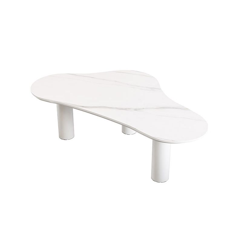 Contemporary Stone Geometric Coffee Table 3 Legs Coffee Cocktail Table Clearhalo 'Coffee & Accent Tables' 'Coffee Tables' 'coffee_tables' 'furn' 'furn_coffee_tables' 'Furniture' 'Living Room Furniture' 1200x1200_f64215f1-4c2f-4c0b-940c-dc6a68845fc3