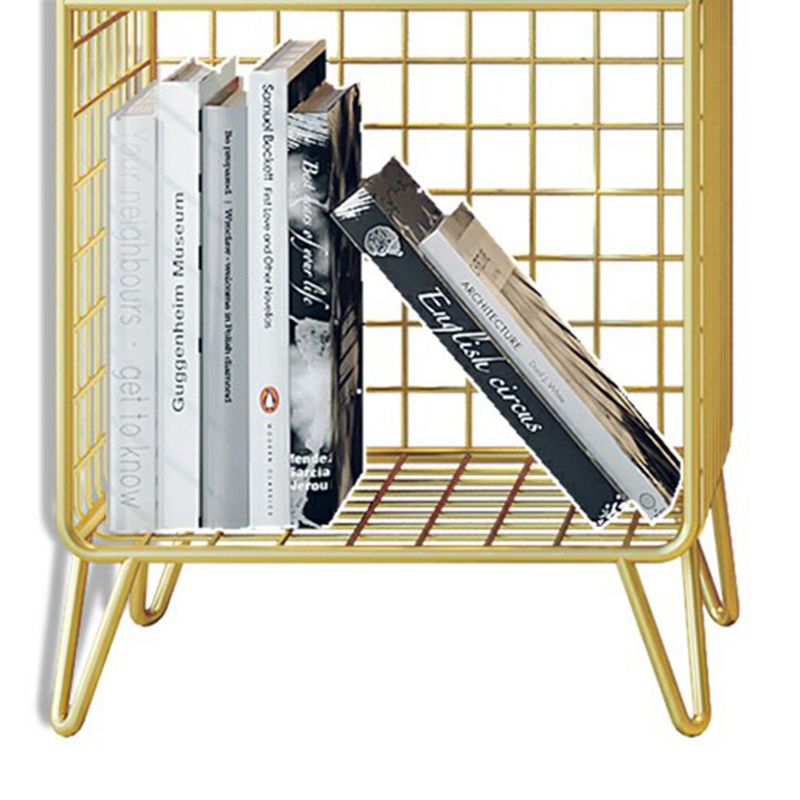 Glam Shelf Bookcase Metal Closed Back Book Shelf for Home Office Clearhalo 'Bookcases' 'furn' 'furn_bookcases' 'Furniture' 'Office Furniture' 1200x1200_f645e228-8080-4acd-bfa1-2ea08d140521