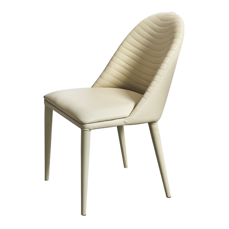 Contemporary Armless Dining Chairs Upholstered Dining Side Chair