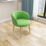 Nordic Fabric Arms Included Basic Four Leg Sloped Arms Accent Armchair