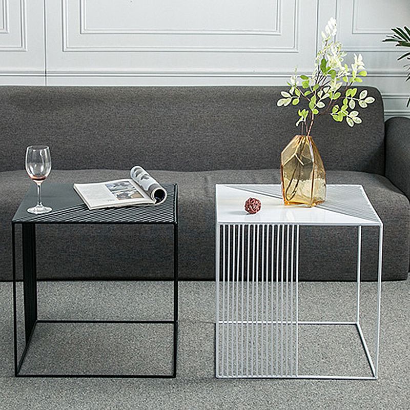 Metal Square Coffee Table Mid Century Simple Frame Cocktail Table Clearhalo 'Coffee & Accent Tables' 'Coffee Tables' 'coffee_tables' 'furn' 'furn_coffee_tables' 'Furniture' 'Living Room Furniture' 1200x1200_f648164c-a5d5-408e-87fc-3a77ba8cc461