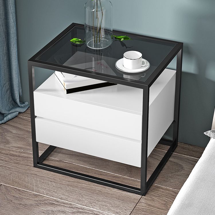 Solid Wood Bed Nightstand Contemporary Bedside Cabinet with Drawers Clearhalo 'Bedroom Furniture' 'furn' 'furn_night_stand' 'Furniture' 'night_stand' 'Nightstands' 1200x1200_f6484b4e-3c4f-49fc-b694-8e93f9479de5