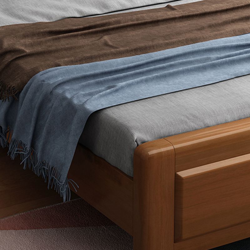 Cabecero de madera maciza Cama estándar Cama rectangular con patas personalizadas
