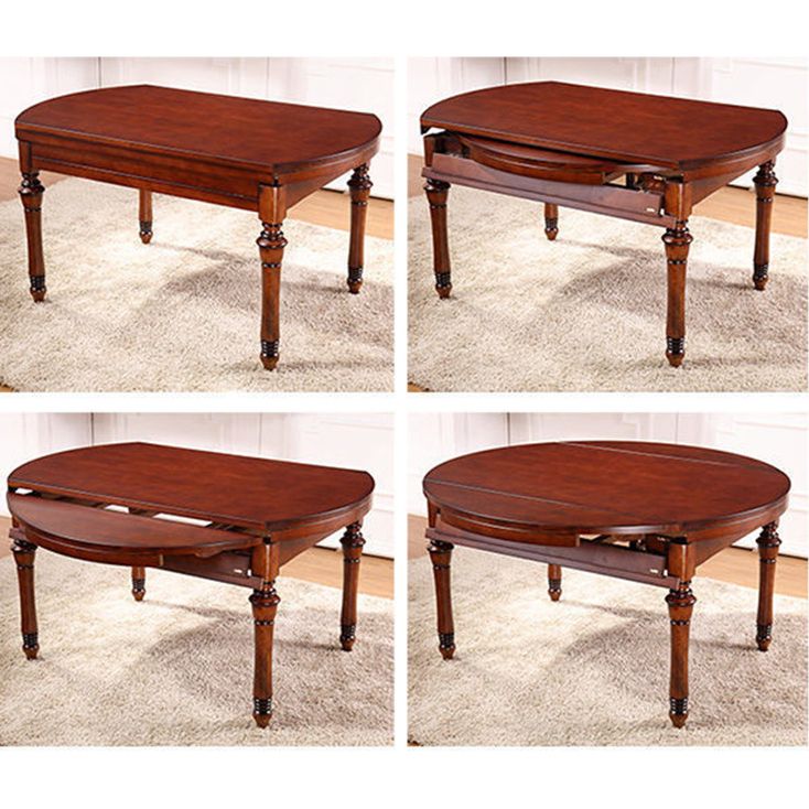 Traditional Solid Wood Dining Set Standard Height with Folding Top Dining Room Set Clearhalo 'Dining Room Sets' 'Dining Tables & Seating' 'dining_room_set' 'furn' 'furn_dining_room_set' 'Furniture' 'furniture_dining_room_set' 'Kitchen & Dining Furniture' 'kitchen&dining_furn' 'kitchen' 1200x1200_f64cc65f-6f08-4e34-8bf5-c65ca611f2e8