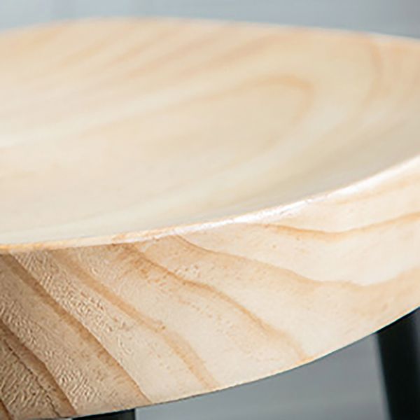 Sgabello da bar moderno in ferro senza schienale, senza braccioli, con pedale