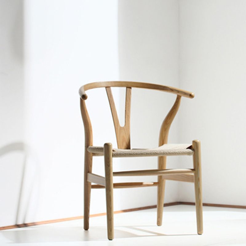 Traditionele stijl zijstoel houten eetkamerstoel voor keuken