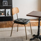 Chaise de salle à manger industrielle rembourrée chaise de cuisine en métal