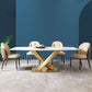 Traditional Luxury Style Dining Table White Rectangle Sintered Stone Table Clearhalo ' dining_table' 'Dining Tables & Seating' 'Dining Tables' 'furn' 'furn_dining_table' 'Furniture' 'furniture_dining_table' 'Kitchen & Dining Furniture' 'kitchen&dining_furn' 'kitchen' 'kitchen_dining_table' 1200x1200_f652a076-948c-4260-b272-cf335e2e4990