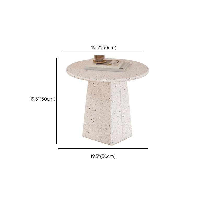 Round White Metal Coffee Table Modern Cocktail Table for Living Room Clearhalo 'Coffee & Accent Tables' 'Coffee Tables' 'coffee_tables' 'furn' 'furn_coffee_tables' 'Furniture' 'Living Room Furniture' 1200x1200_f652aa0c-6576-4678-aa84-132c119c1c0f