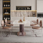 Nordic 1/4/5/7 Pieces Rectangle Dining Set Sintered Stone Top Dinette Table Set Clearhalo 'Dining Room Sets' 'Dining Tables & Seating' 'dining_room_set' 'furn' 'furn_dining_room_set' 'Furniture' 'Kitchen & Dining Furniture' 1200x1200_f653f55e-cd6a-4f92-88f3-06c98564cb24
