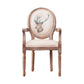 Country Style Dining Arm Chair King Louis Back Side Chair with Wood Legs for Home Use Clearhalo ' kitchen&dining_furn' 'Dining Chairs' 'Dining Tables & Seating' 'dining_chair' 'furn' 'furn_dining_chair' 'Furniture' 'furniture_dining_chair' 'Kitchen & Dining Furniture' 'kitchen' 1200x1200_f6592307-7030-40e6-9153-8ce44e211a29