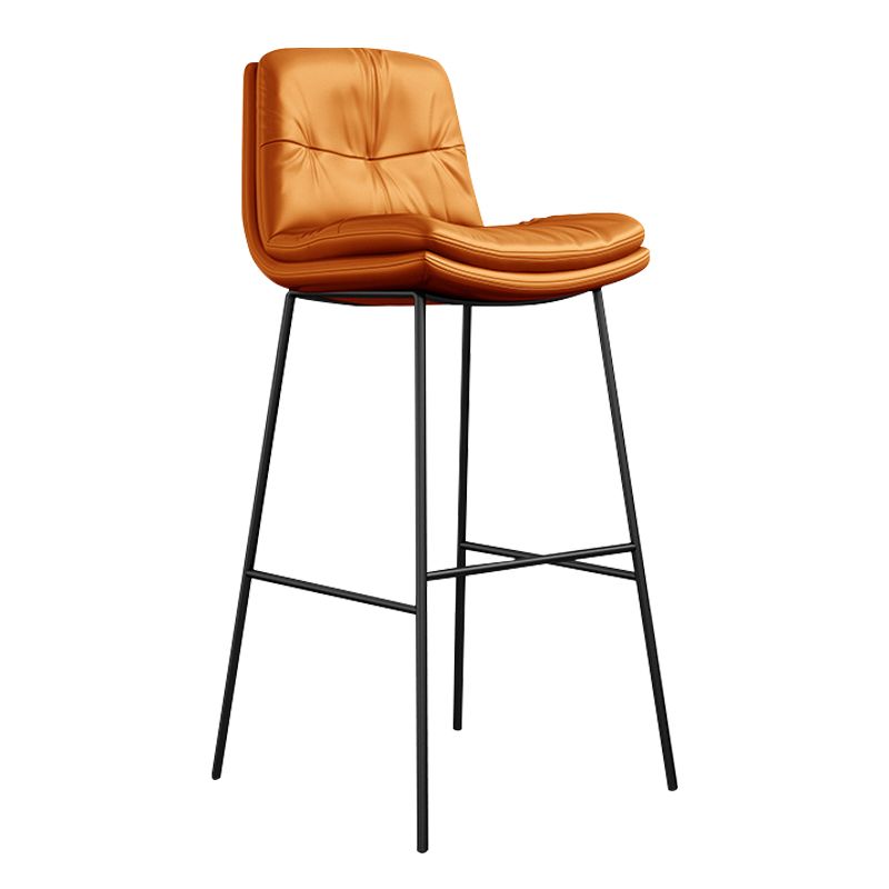 Indoor Leather Bar Stool Low Back Footrest Bucket Counter Stool with Cushion Clearhalo 'Bar Furniture' 'Bar Stools' 'bar_stools' 'furn' 'furn_bar_stools' 'furniture_bar_stools' 'Kitchen & Dining Furniture' 'kitchen&dining_furn' 'kitchen' 'kitchen_furn' Furniture' 1200x1200_f65a765a-9d18-4c58-80cc-f52e0c8dbde6