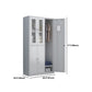 Contemporary Style Wardrobe Metal Wardrobe Closet with Doors