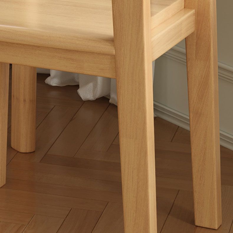 Modern Style Armless Dining Chair Wooden Frame Open Back Dining Chair for Dining Room