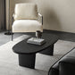 North European Oval Coffee Table Wood Cocktail Table in Black Clearhalo 'Coffee & Accent Tables' 'Coffee Tables' 'coffee_tables' 'furn' 'furn_coffee_tables' 'Furniture' 'Living Room Furniture' 1200x1200_f65f0ccf-89f2-41c6-90cf-dfa363e50fcb