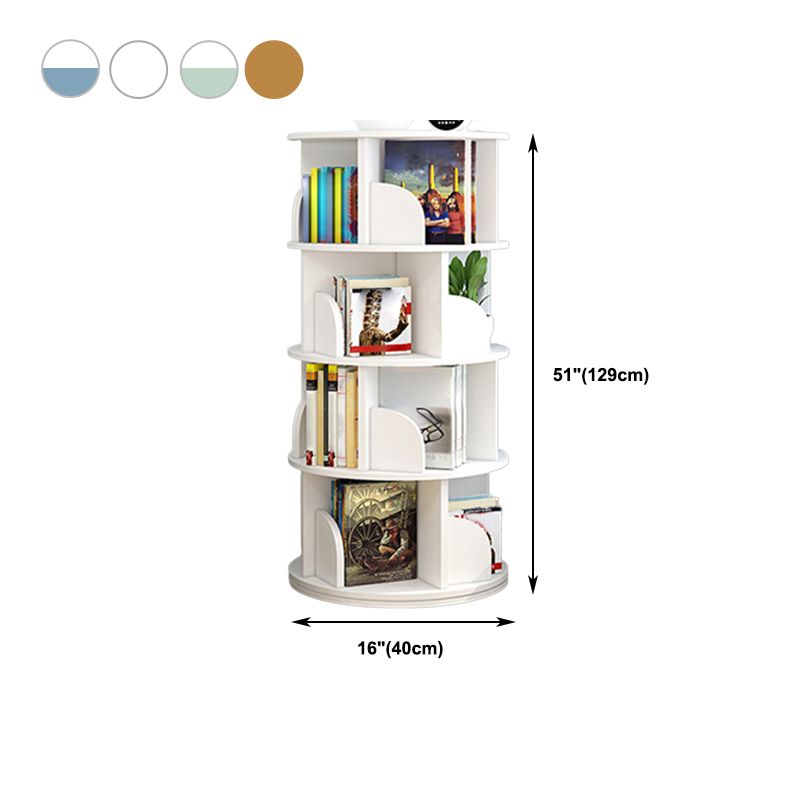 Moderne houten roteerbare boekenkast Studieruimte Geometrische boekenplank