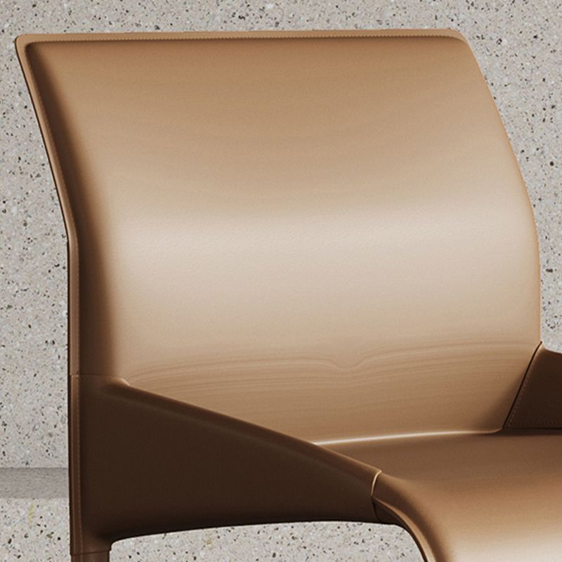 Upholstered Dining Accent Chair Faux Leather Dining Chair for Home