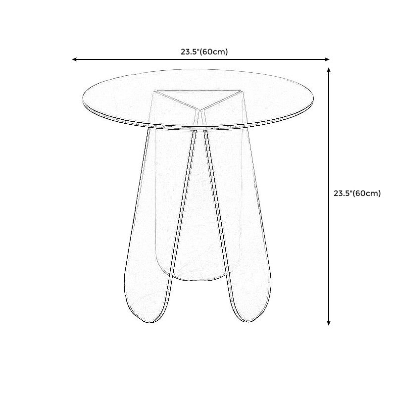 Light Luxury Gradient Colorful Coffee Table Round Oval Acrylic Coffee Table Clearhalo 'Coffee & Accent Tables' 'Coffee Tables' 'coffee_tables' 'furn' 'furn_coffee_tables' 'Furniture' 'Living Room Furniture' 1200x1200_f66327cf-1e37-4af9-957c-98dc176740dd