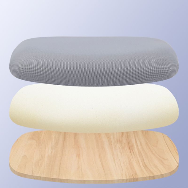 Chaise de bureau à bras fixe contemporaine chaise de tâche grise pour le bureau