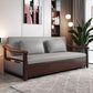 Faux leather Sofa Bed 31.49" Wide Solid Wood Contemporary Sleeper Sofa Clearhalo 'furn' 'furn_futons' 'Furniture' 'Futons & Daybeds' 'Futons' 'Living Room Furniture' 1200x1200_f667cf80-99a2-4091-ae33-8ca2f304add8