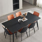 Kitchen Industrial Dinner Table Stone Rectangle 4 Legs Dining Table Clearhalo 'Dining Tables & Seating' 'Dining Tables' 'dining_table' 'furn' 'furn_dining_table' 'Furniture' 'Kitchen & Dining Furniture' 1200x1200_f668c677-58c7-4583-af84-4615af191969