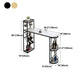 Stone Indoor Glam Bar Dining Table Metal Double Pedestal Bistro Table with Wine Rack Clearhalo 'Bar Furniture' 'Bar Tables' 'bar_tables' 'furn' 'furn_bar_tables' 'Furniture' 'furniture_bar_tables' 'Kitchen & Dining Furniture' 'kitchen&dining_furn' 'kitchen' 1200x1200_f6692e82-0622-4da3-b397-a57d8af9dc32