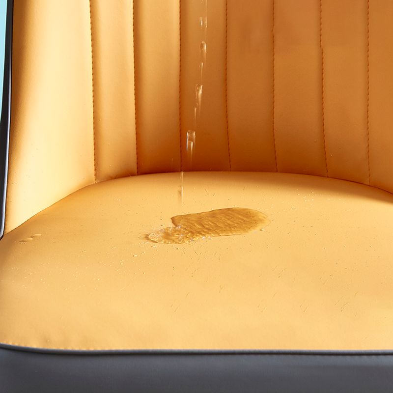 Metal Base Indoor Chair 18'' Wide Parsons Leather Chair for Restaurant Clearhalo ' kitchen&dining_furn' 'Dining Chairs' 'Dining Tables & Seating' 'dining_chair' 'furn' 'furn_dining_chair' 'Furniture' 'furniture_dining_chair' 'Kitchen & Dining Furniture' 'kitchen' 1200x1200_f669807e-06c6-408b-b184-15bd5b00f4d3