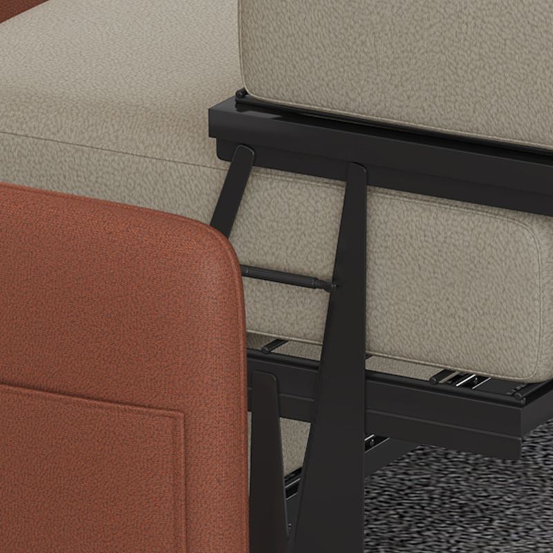 38,58 "W zeitgenössische Kunstleder -Leder -Armless -Sofa für Wohnzimmer