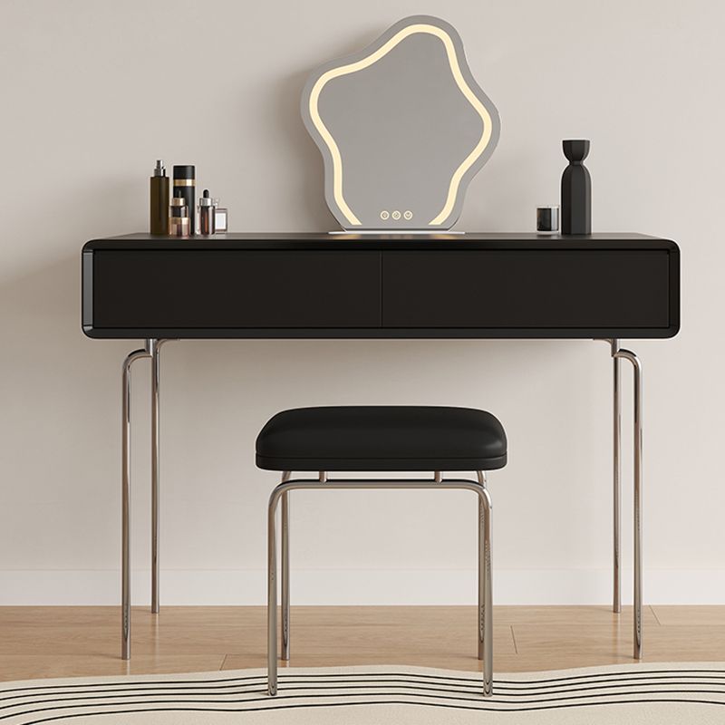 Wood Standing Makeup Vanity Set Lighted Mirror Makeup Vanity Clearhalo 'Bedroom Furniture' 'furn' 'furn_makeup_vanities' 'Furniture' 'Makeup Vanities' 'makeup_vanities' 1200x1200_f66b01dc-0c5d-4bab-9453-74f64378ecc4