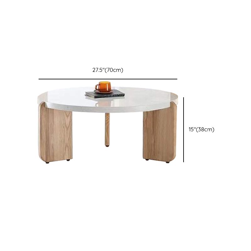 3 Legs Single Coffee Table Modern Round White Slate Coffee Table Clearhalo 'Coffee & Accent Tables' 'Coffee Tables' 'coffee_tables' 'furn' 'furn_coffee_tables' 'Furniture' 'Living Room Furniture' 1200x1200_f66b13b3-9665-41e6-bf37-4e7fb1579615
