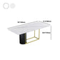 Nordic 1/5 Pieces Dining Set Rectangle Stone Dining Table for Dining Room Kitchen Clearhalo 'Dining Room Sets' 'Dining Tables & Seating' 'dining_room_set' 'furn' 'furn_dining_room_set' 'Furniture' 'Kitchen & Dining Furniture' 1200x1200_f66c5284-6bae-4a5f-9959-e1a4afa0116d