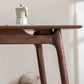 Contemporary Walnut Rectangle Dining Table Dining Room Kitchen Table