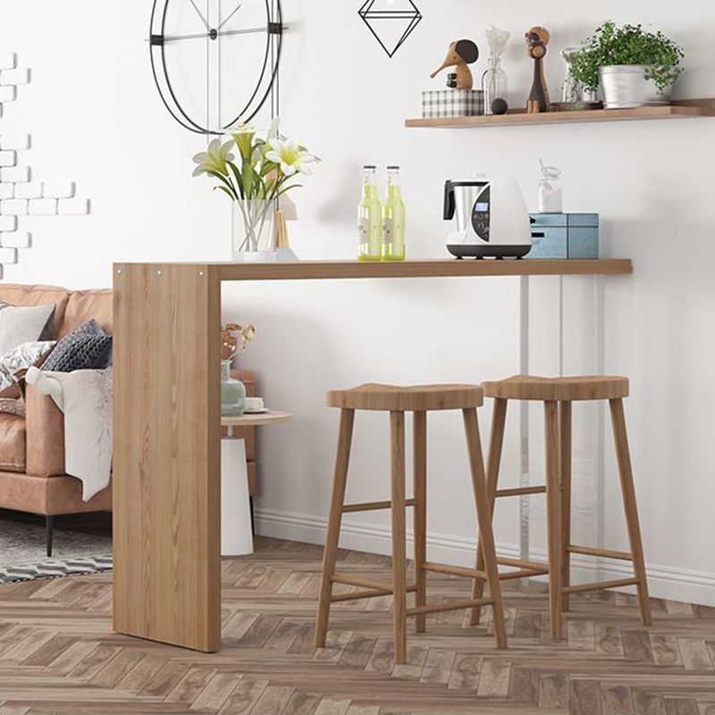 1/4 Pieces Modern Rectangular Pub Table Set Wooden Counter Table with Backless Stools Clearhalo 'Bar Furniture' 'furn' 'furn_home_bar_bar_sets' 'Furniture' 'Home Bars & Bar Sets' 'home_bar_bar_sets' 'Kitchen & Dining Furniture' 1200x1200_f674622b-7983-4f20-b74f-3b2fd98ef0d2