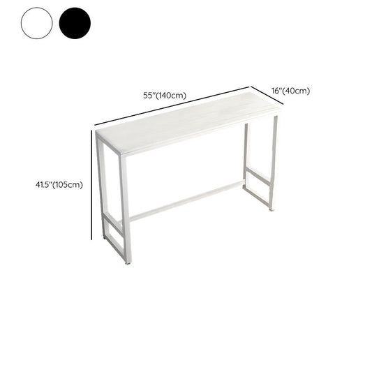 Matte afwerking rechthoek pubtafel met metalen frame voor woonkamer