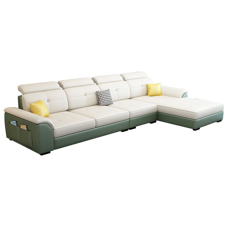 Sofá de estilo nórdico látex/esponja asiento de asiento de asiento sofá de cuero de imitación