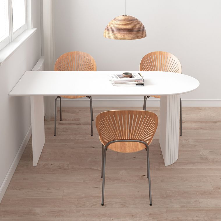 Solid Wood Contemporary Free Form Dining Table Marble Top Dining Table for Dining Room Clearhalo ' dining_table' 'Dining Tables & Seating' 'Dining Tables' 'furn' 'furn_dining_table' 'Furniture' 'furniture_dining_table' 'Kitchen & Dining Furniture' 'kitchen&dining_furn' 'kitchen' 'kitchen_dining_table' 1200x1200_f6764c88-c8bc-450a-8337-cb1cd8736b3c